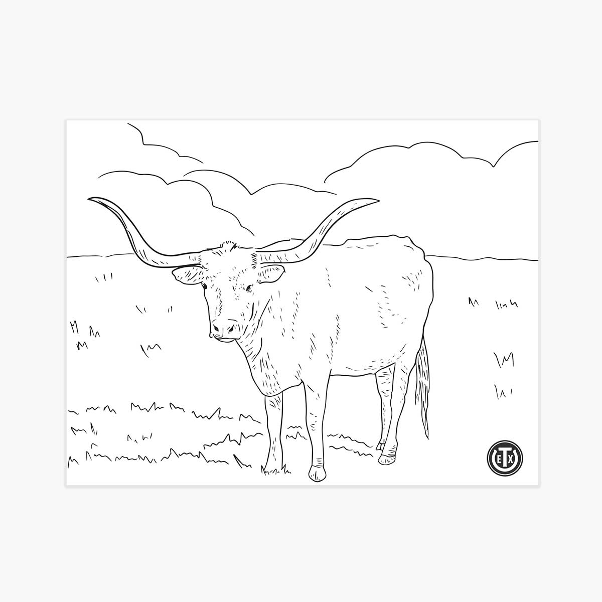 Coloring Pages - Longhorn